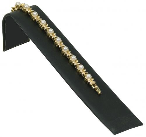 Small Bracelet display ramp - Black faux leather